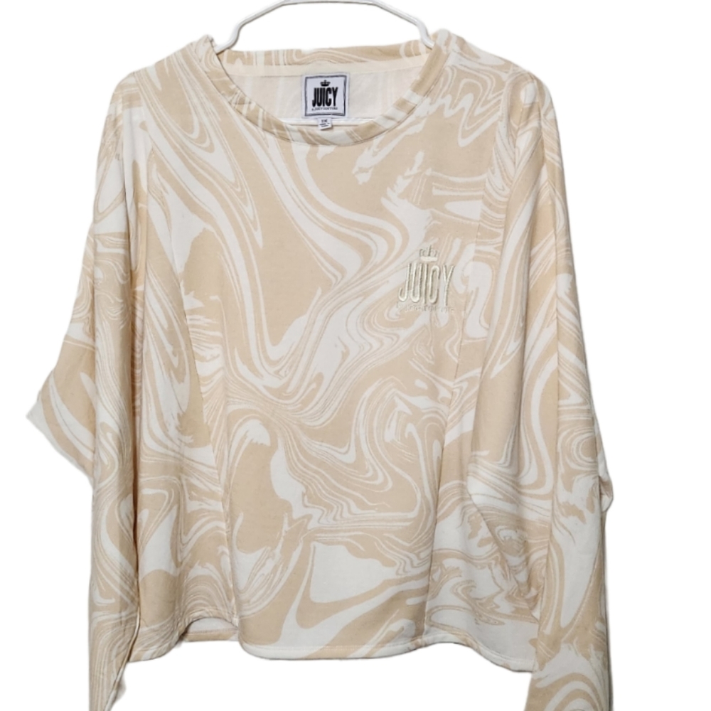 NWT,Juicy by Juice Couture Cozy Yellow Fleece Sweatshirt Size 1X